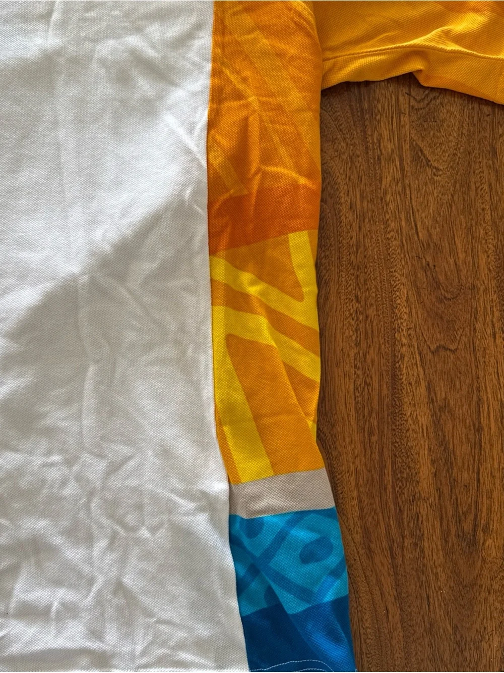 White Multicolor Athens 2004 Olympic Polo Shirt NWT